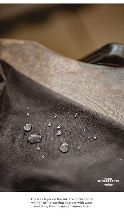 Abrigo Impermeable de Lana Encerada Estilo Británico Marrón - Gabardina Retro para Hombre - Image 18
