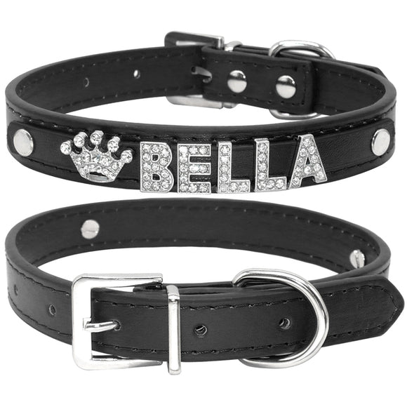 Collar Personalizado para Perros Pequeños con Strass Brillante