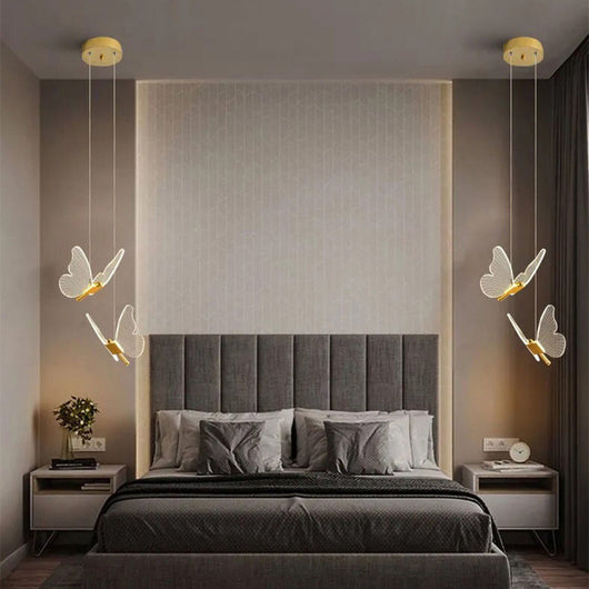 Lámpara Colgante Mariposa Minimalista para Mesita de Noche - Image 4