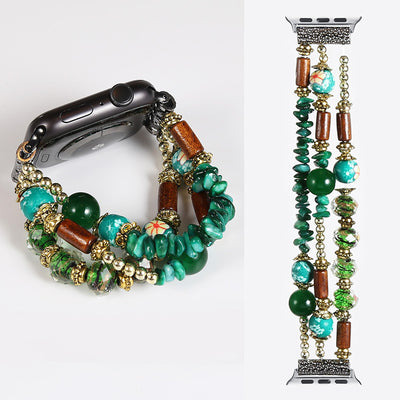 Pulsera Reloj Bohemia Artesanal con Cuentas Tejidas - Image 19