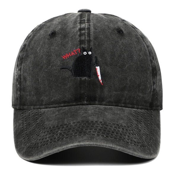 Gorra de Béisbol Vintage Desgastada en Algodón