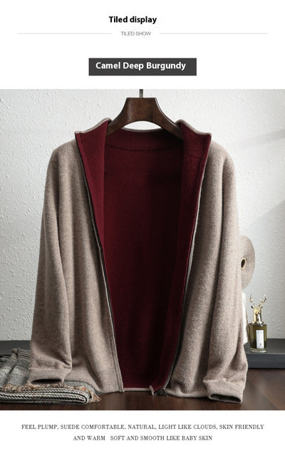Cardigan de Lana con Cierre Zip Manga Larga - Image 12