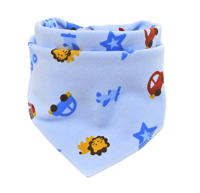 Babero Triangular de Algodón con Diseño Infantil y Doble Botón - Image 7