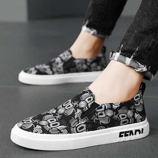 Zapatos Casuales de Lona con Cordones y Punta Redonda para Primavera y Otoño