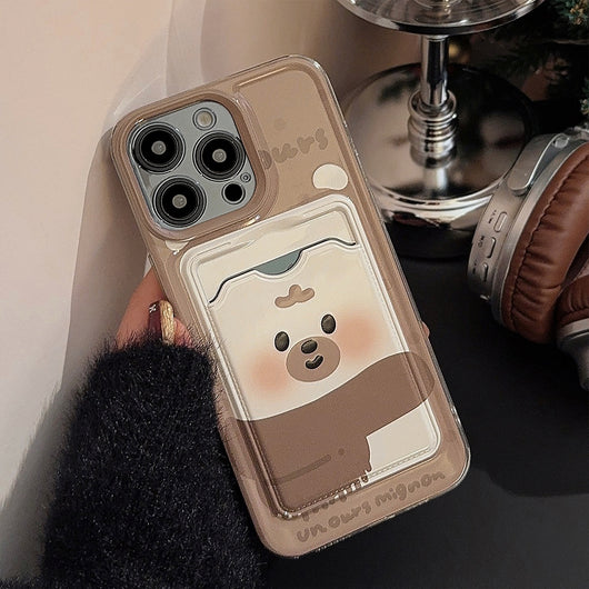 Funda Protectora Transparente con Soporte de Tarjetas para Teléfono - Image 11