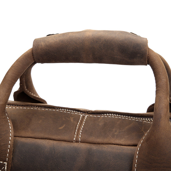 Bolso de Cuero Crazy Horse para Hombre - Estilo Vintage