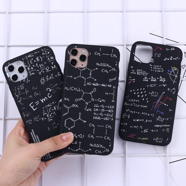 Funda para Celular con Diseño de Ciencias: Matemáticas, Física y Química