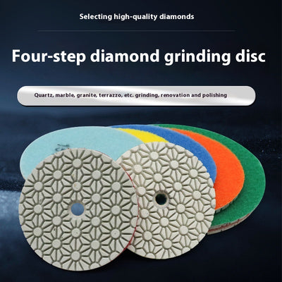 Almohadillas de Pulido de Diamante de 4 Pulgadas - Sistema de 4 Pasos para Pulir y Lijar
