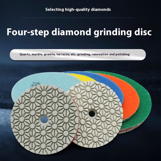 Almohadillas de Pulido de Diamante de 4 Pulgadas - Sistema de 4 Pasos para Pulir y Lijar