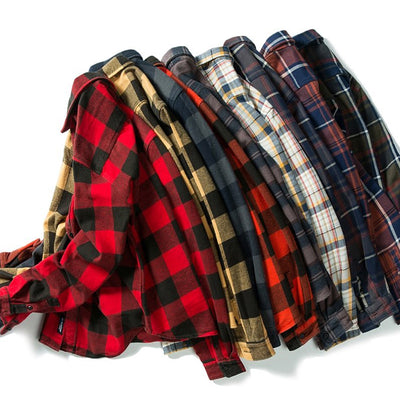 Camisa Franela Gruesa Estilo Americano para Hombre - Image 19