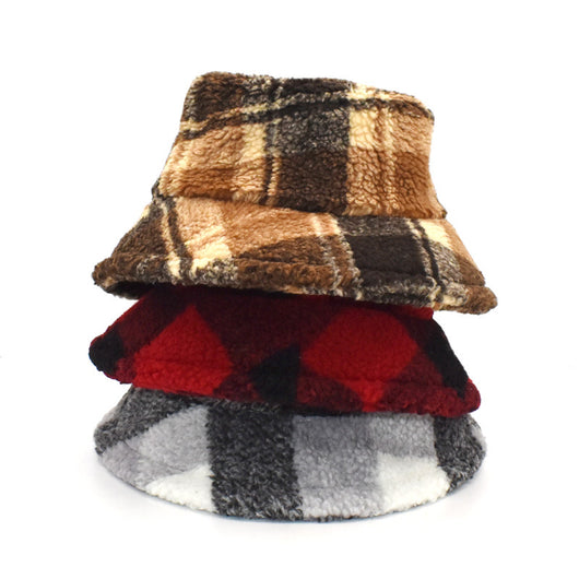 Gorro Tipo Pescador de Cuadros Cálido para Mujer - Image 9