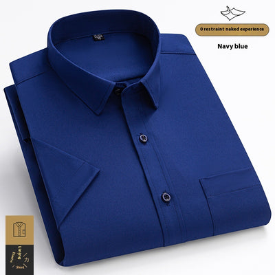 Camisa Manga Corta Elástica Ice Silk para Hombre - Image 16