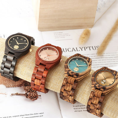 Reloj de Cuarzo para Mujer con Esfera de Madera - Image 9