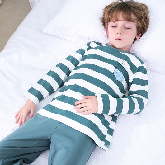Pijama Infantil de Algodón Puro Manga Larga Primavera Otoño - Image 9