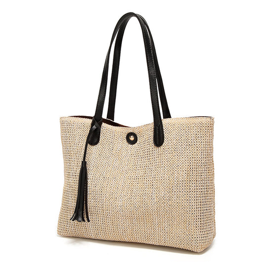 Bolsa de Playa de Rafia Elegante - Image 6