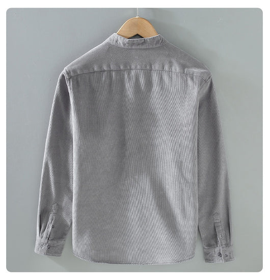 Chaqueta de Corduroy Grueso Forrada en Franela con Cuello Alto - Image 24