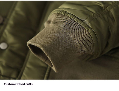 Chamarra Retro para Hombre con Cuello de Pelaje Grueso - Image 18