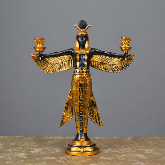 Estatua de la Diosa Isis con Alas - Figura Decorativa de Resina Artesanal - Image 6