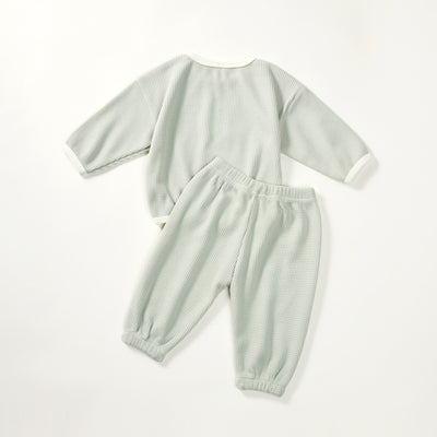Pijama Infantil de Color Liso - Ropa Cómoda para Casa - Image 7