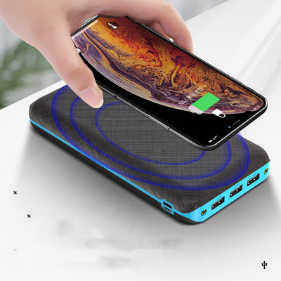 Cargador Solar Inalámbrico Qi Portátil con 3 Puertos USB - Compatible con iPhone, Samsung y Xiaomi - Image 4
