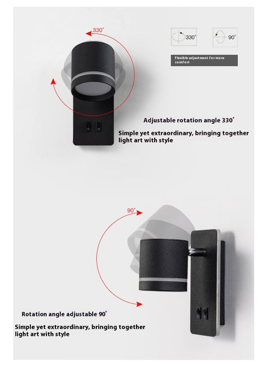 Lámpara LED de Lectura Minimalista Nórdica para Mesita de Noche - Image 9