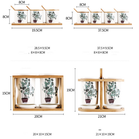 Set de Frascos de Cerámica para Condimentos y Especias - Image 17