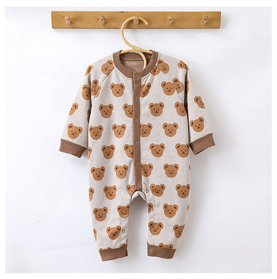 Mameluco Tejido de Otoño para Bebé con Diseño de Osito - Image 9