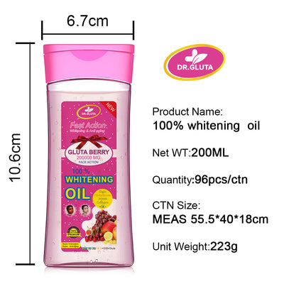 Aceite Corporal Blanqueador con Glutatión - Acción Rápida, Antienvejecimiento y Colágeno 200ml - Image 6