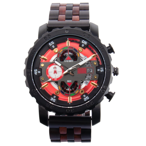 Reloj de Pared Luminoso Grande en Madera Multifuncional