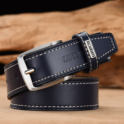 Cinturón de Cuero Genuino para Hombre - Diseño Versátil y Duradero - Image 14