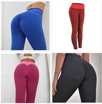 Leggings de Cintura Alta sin Costuras con Estampado Cuadros para Yoga y Fitness - Image 5