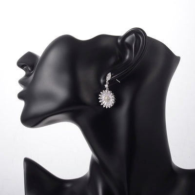 Aretes de Perlas de Concha Esmerilada - Color Sólido - Image 16