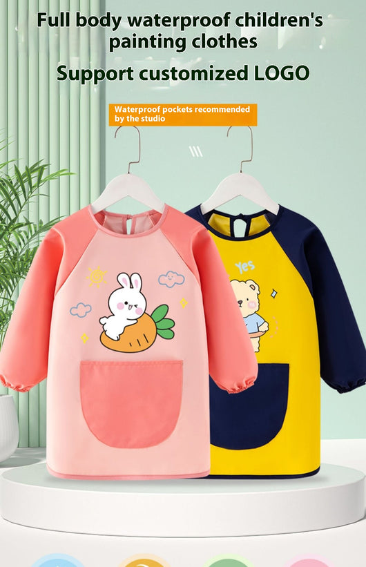 Delantal Impermeable Reversible para Pintar Niños - Image 29