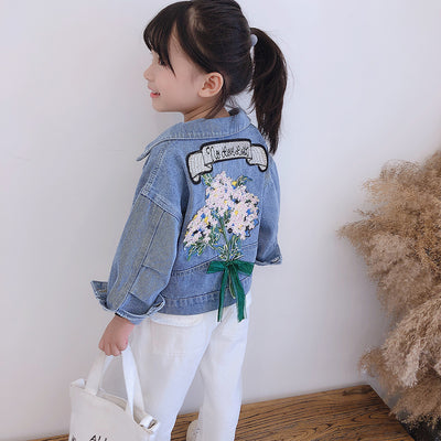 Chaqueta de Mezclilla para Niñas Estilo Clásico Primavera-Otoño - Image 46