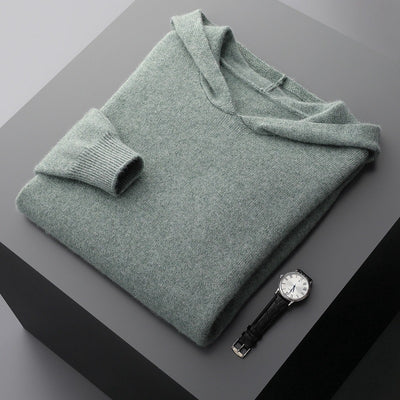 Sudadera con Capucha de Cachemira Tejida para Hombre - Image 2