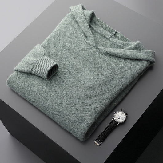 Sudadera con Capucha de Cachemira Tejida para Hombre - Image 2