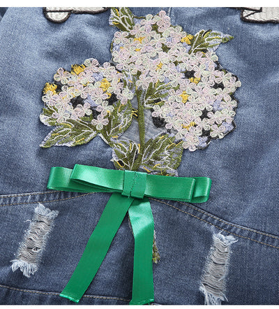 Chaqueta Denim con Solapa para Niñas - Cómoda y Versátil - Image 4