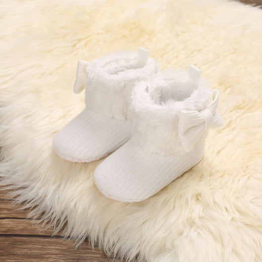 Botitas de Nieve para Bebés 0-1 Años con Diseño de Moño Tejido - Image 12
