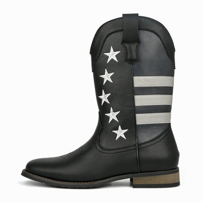 Bota Vaquera Occidental Estrella de Cinco Puntas para Hombre - Image 5