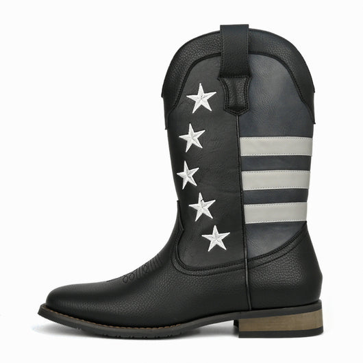 Bota Vaquera Occidental Estrella de Cinco Puntas para Hombre - Image 5
