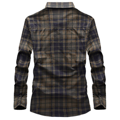 Camisa de Cuadros Manga Larga para Hombre - Image 3