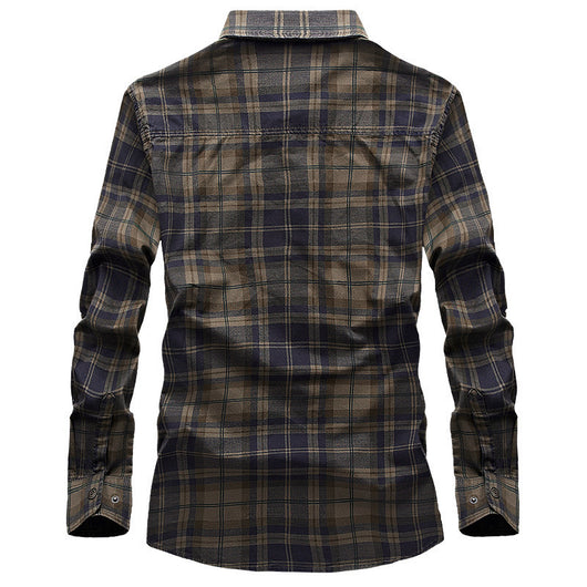 Camisa de Cuadros Manga Larga para Hombre - Image 3