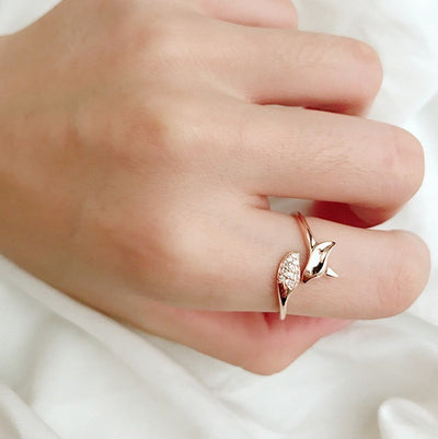 Anillo Zorro Oro Rosado Elegante - Image 10