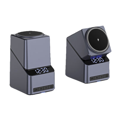 Cargador Inalámbrico con Reloj y Control Táctil Giratorio - Image 5