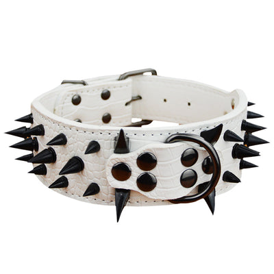 Collar de Cuero para Perro Grande con Púas Negras - Image 18