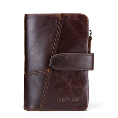 Billetera de Cuero Vacuno para Hombre con Costura de Moda - Image 3