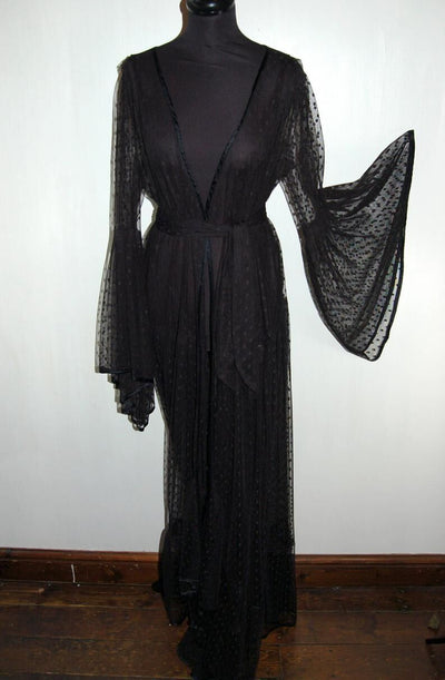 Camisón Largo Transparente Talla Extra Grande con Tirantes - Image 2