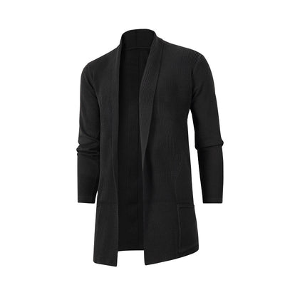 Cardigan Tejido Slim Fit Talla Grande para Hombre - Image 18