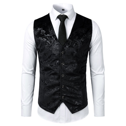 Chaleco Steampunk Dorado para Hombre - Traje Elegante sin Mangas - Image 9