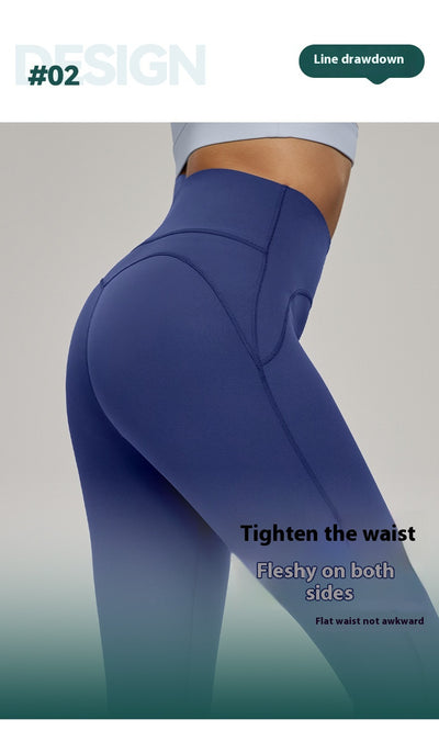 Pantalones Deportivos Levanta Cadera Cintura Alta Sin Costuras - Image 21